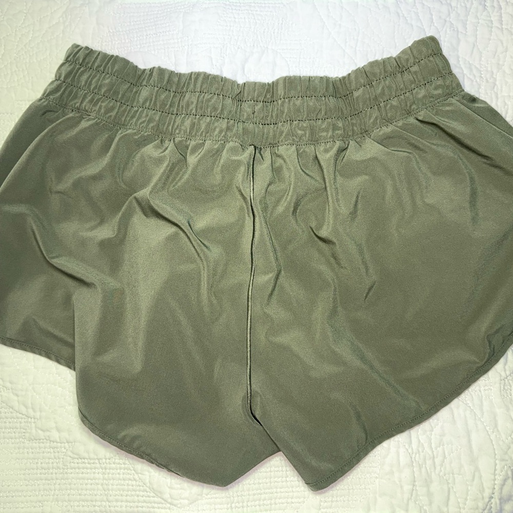 Offline by Aerie Olive Green Athletic Shorts - Picture 2 of 5